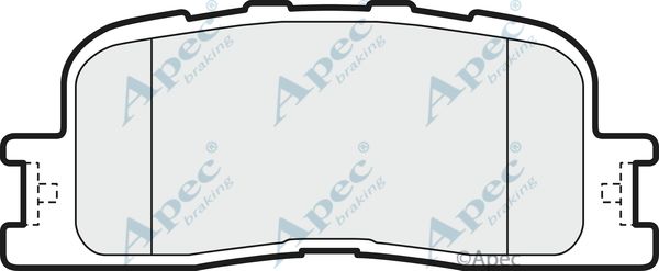 APEC BRAKING stabdžių trinkelių rinkinys, diskinis stabdys PAD1471